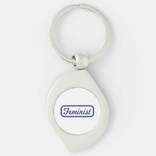 Feminist Woman Power Vintage T Shirt Tee Gift Key Ring