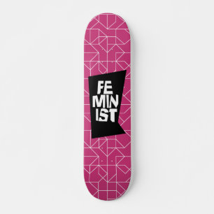 Feminist women female girl me too equal woman skateboard