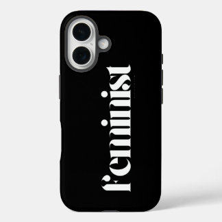 Feminist Women's Rights- Minimalist Black & White iPhone 16 Case