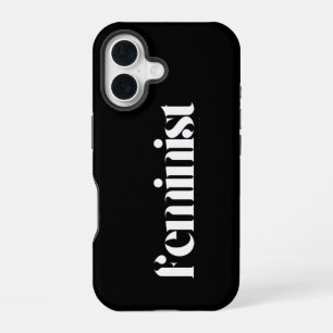 Feminist Women's Rights- Minimalist Black & White iPhone 16 Case
