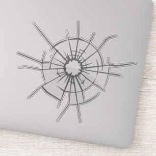 Feminists Shatter Glass Ceiling   Clear Sticker