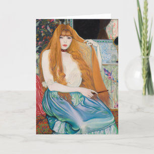 Femme a sa toilette by Louis Anquetin Thank You Card