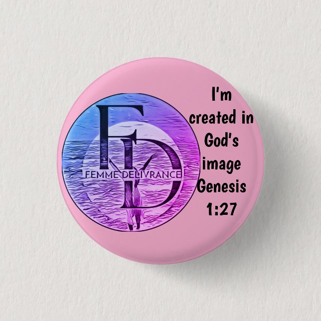Femme Delivrance Button (Front)