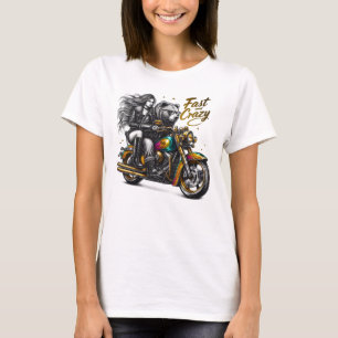 Femme Fatale on Two Wheels T-Shirt