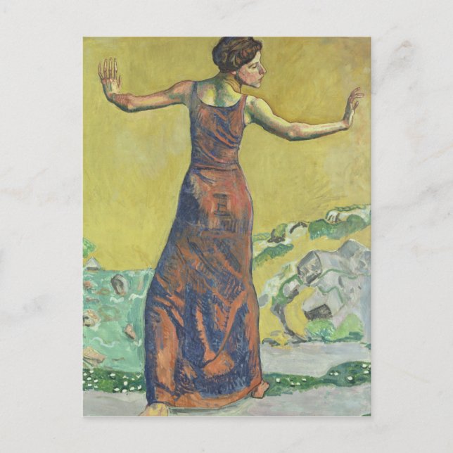 Femme Joyeuse Postcard (Front)