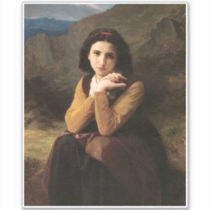 Femme Mignonne of Young Woman by Bouguereau 