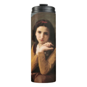 Femme Mignonne of Young Woman by Bouguereau  Thermal Tumbler
