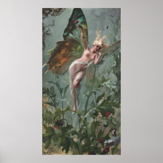 Femme Papillon, by Luis Ricardo Falero Poster