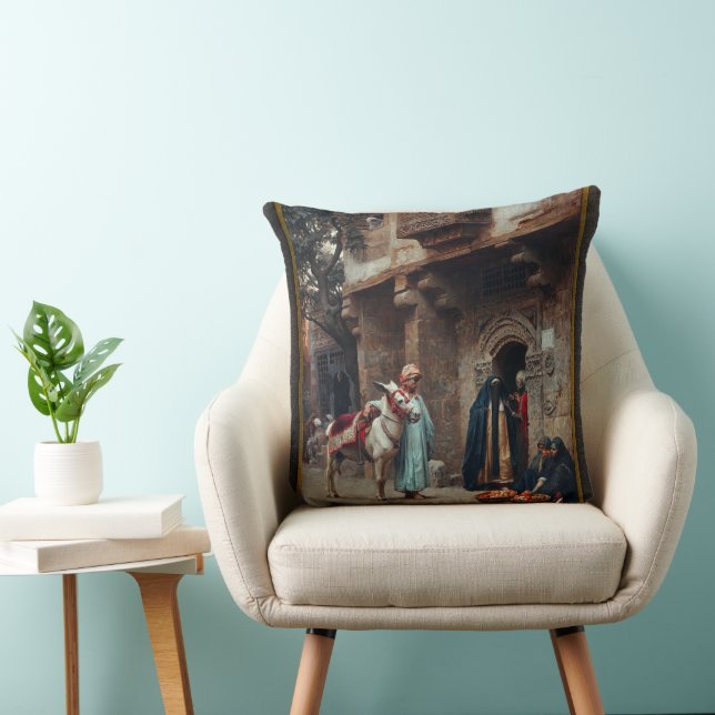 Femmes Arabes Devant Une Porte Cushion (Chair)
