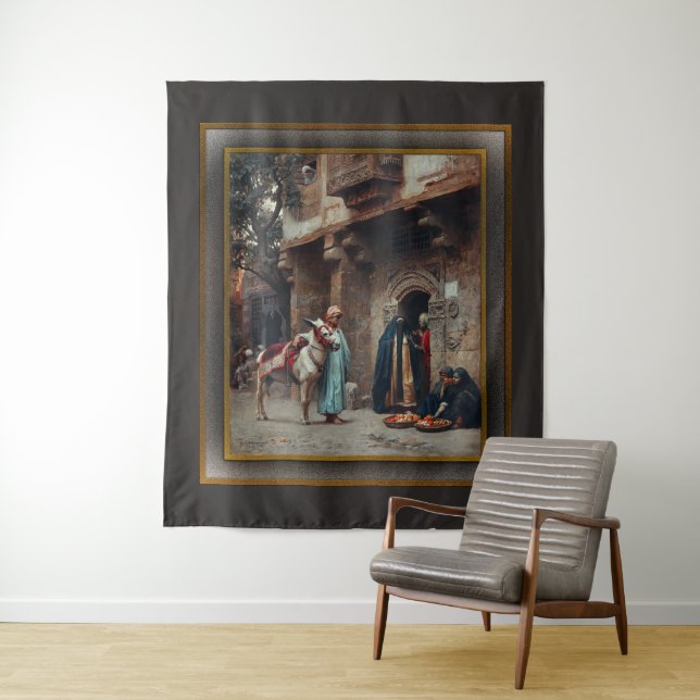 Femmes Arabes Devant Une Porte Tapestry (In Situ)