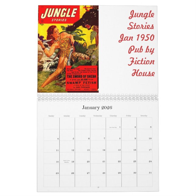 Femmes Fatale Pulp 2012 Calendar (Jan 2026)