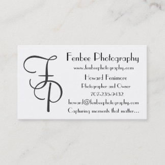Fenbee-Classic White Business Card