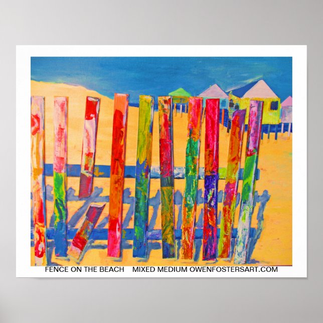 FENCE ALONG THE BEACH POSTER (Front)