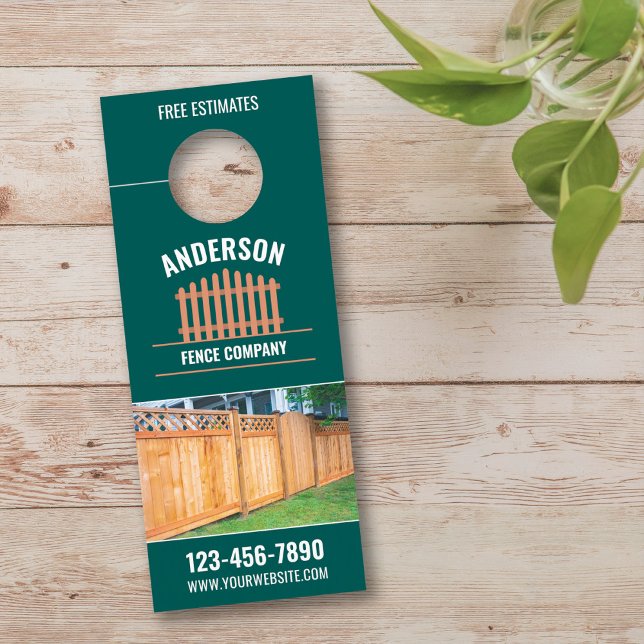 Fence Door Hanger, Fence Installation Door Hanger (Creator Uploaded)