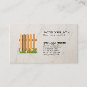 Fence Fencing Security Business Card