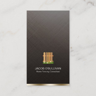 Fence Fencing Security Business Card