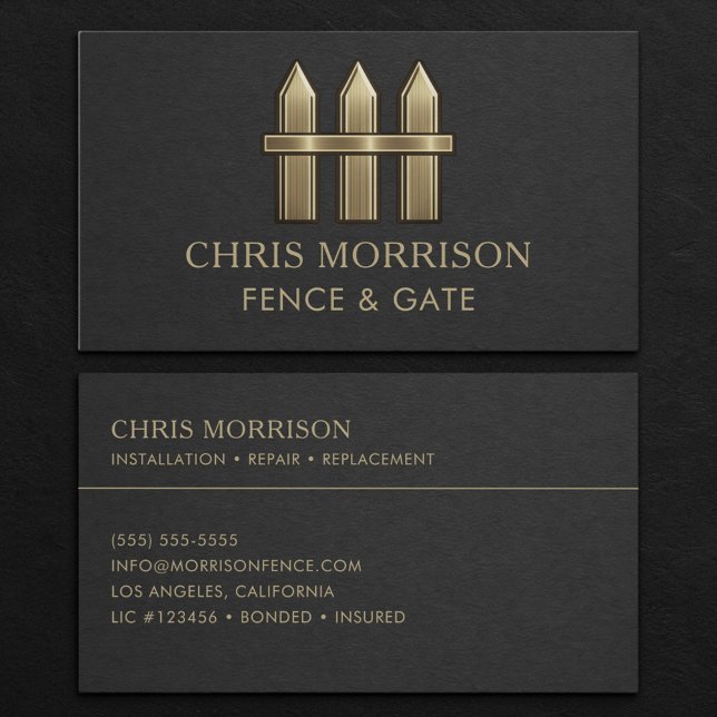 Fence & Gate Business Card (Creator Uploaded)