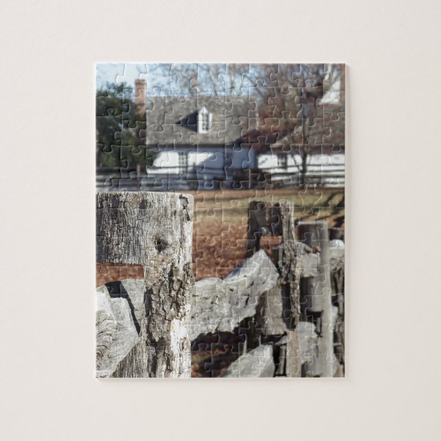Fence in Colonial Williamsburg Jigsaw Puzzle (Vertical)