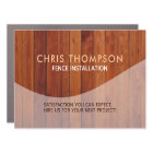 Fence Installations Business Cards