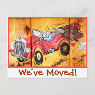 Fencepost Folks "We've Moved!" Announcement Postcard