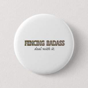 FENCING 6 CM ROUND BADGE