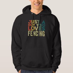Fencing Apparel Sports Fencer Quote for Men Hoodie