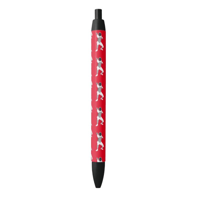 Fencing Black Ink Pen (Front Vertical)