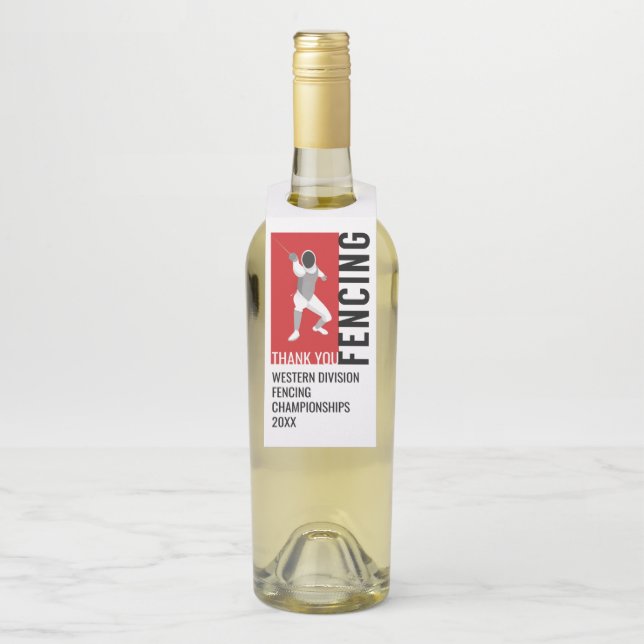 Fencing Bottle Tag (On Bottle)