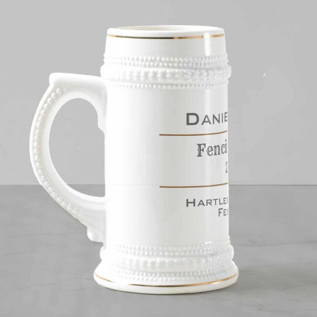 Fencing Champion Beer Stein (Creator Uploaded)