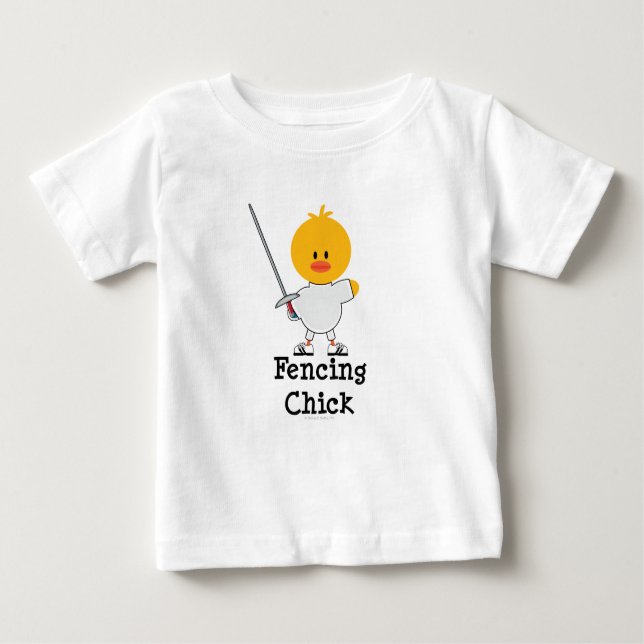 Fencing Chick Infant Tee (Front)