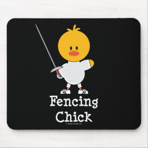 Fencing Chick Mousepad