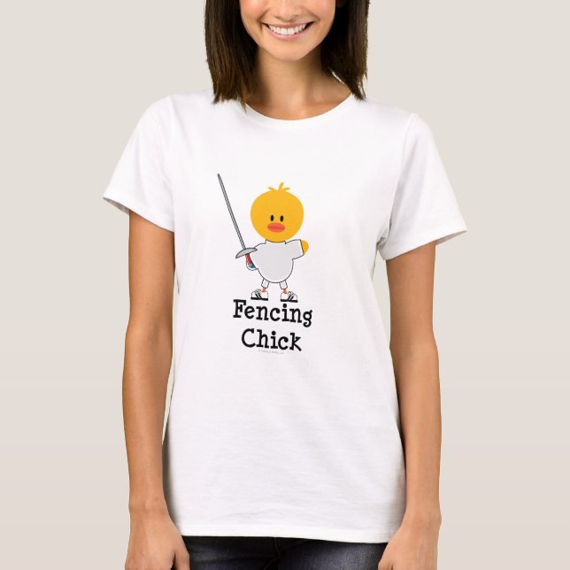 Fencing Chick T-shirt (Front)