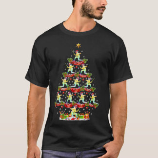 Fencing Christmas Tree Fencer Sport Xmas Gifts Men T-Shirt