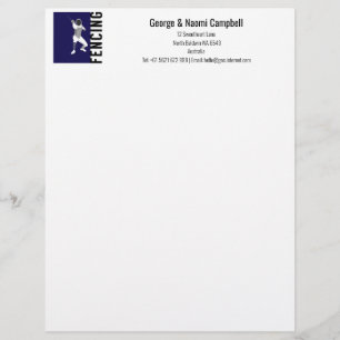 Fencing Custom Letterhead