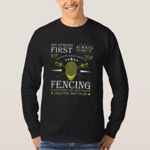 Fencing Degen Sport Fencing Duel T-Shirt