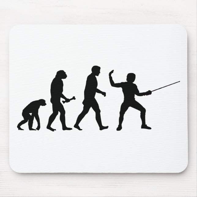 Fencing Evolution Mouse Pad (Front)