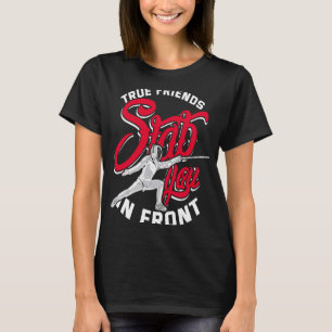 Fencing Fence Rapier Girls Coach Dagger Boys Kids T-Shirt