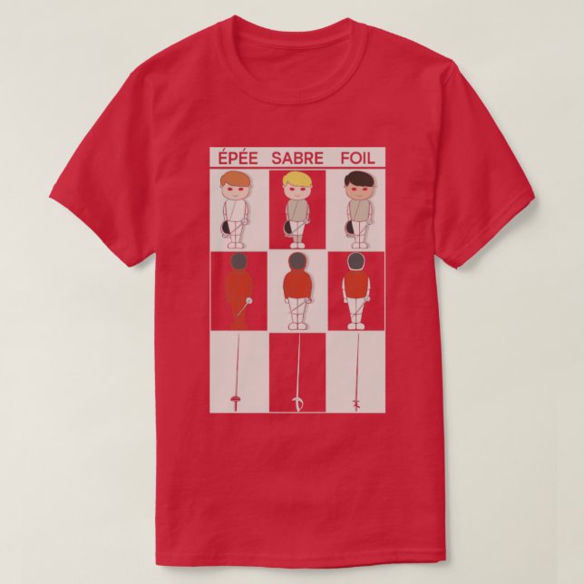 Fencing Fencing Fencer Foil (1) T-Shirt (Design Front)