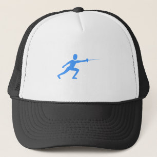 Fencing Figure - Baby Blue Trucker Hat