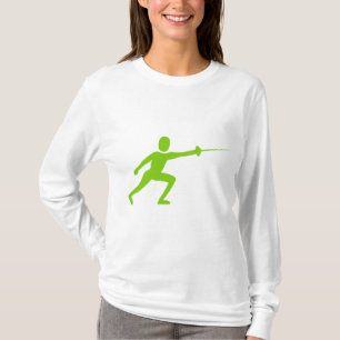 Fencing Figure - Martian Green T-Shirt