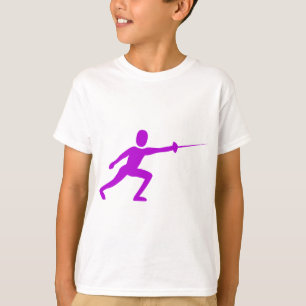 Fencing Figure - Purple T-Shirt