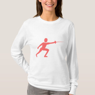 Fencing Figure - Tropical Pink T-Shirt