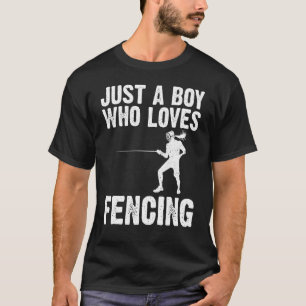 Fencing For Boys Kids Fencer Sword Sports T-Shirt