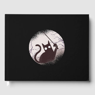 Fencing Game gamer fencer sport fencing Cat Guest Book