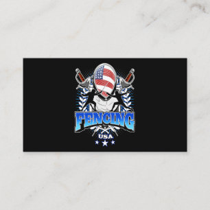 Fencing Gift I Always Win All Match Business Card