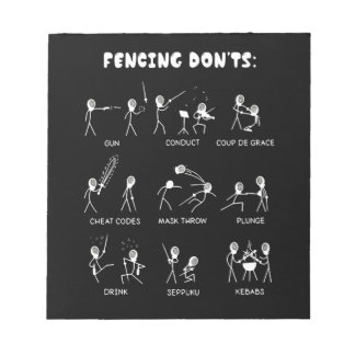Fencing Gift | I Always Win All Match Notepad