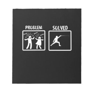 Fencing Gift   I Always Win All Match Notepad