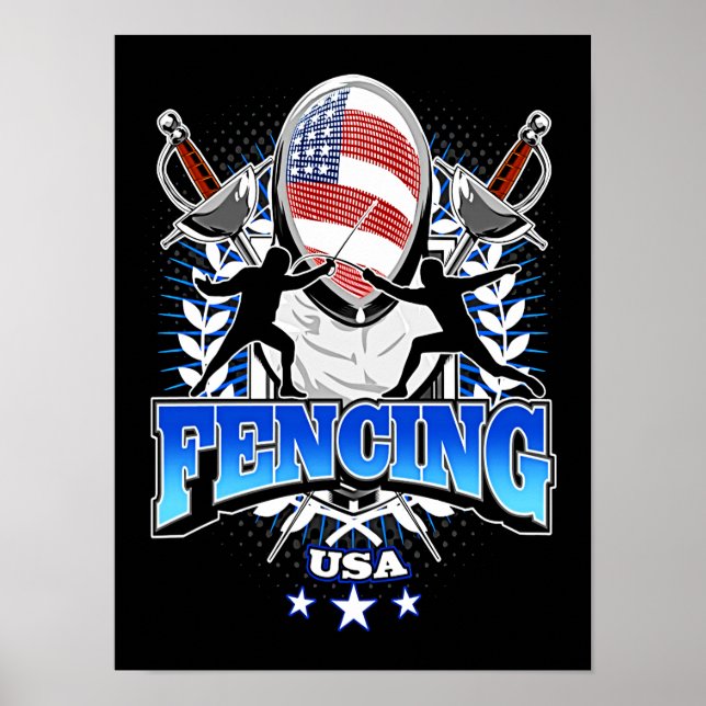 Fencing Gift | I Always Win All Match Poster (Front)