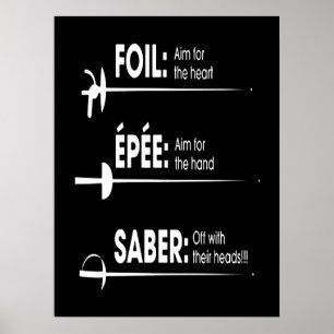 Fencing Gift   I Always Win All Match Poster