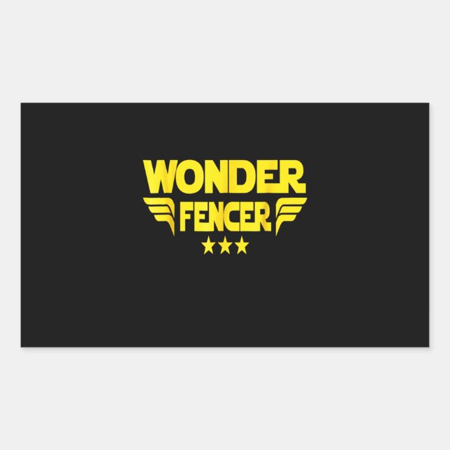 Fencing Gift | I Always Win All Match Rectangular Sticker (Front)